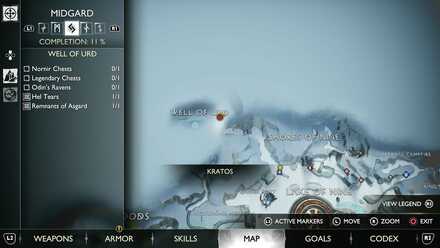 GoW Ragnarok - Map View