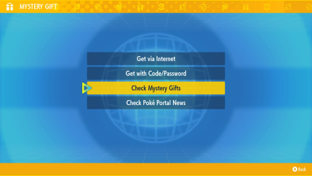 Pokemon Scarlet and Violet SV Check Mystery Gifts.png