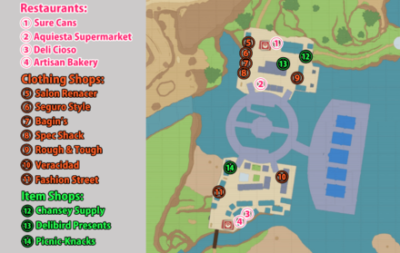 Pokemon Scarlet and Violet - Levincia Map and Shops