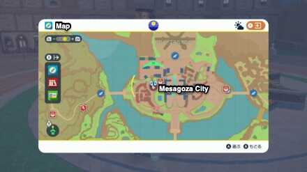 Pokemon SV - Map of Jumbo Mark NPC Position