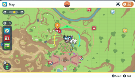 Pokemon Scarlet and Violet SV - TM043 - Fling TM Map Location