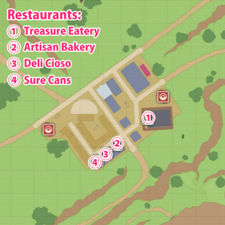 Pokemon Scarlet and Violet (SV) - Medali Map and Shops