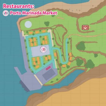 Pokemon Scarlet and Violet (SV) - Porto Marinada Map and Shops
