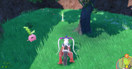 Pokemon Scarlet and Violet SV - TM137 - Grassy Terrain TM Overworld Location