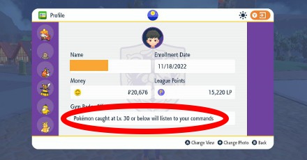 Pokemon Trainer Profile Card - Pokemon Scarlet and Violet (SV)