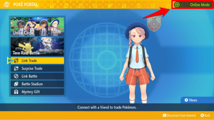 Pokemon Scarlet and Violet SV Poke Portal Screen