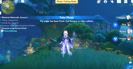 Genshin - Historia Naturalis Sumeru Guide 4 - Character must use a normal attack