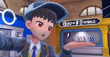 In front of the Sock Quarter Store - Pokemon Scarlet and Violet (SV)