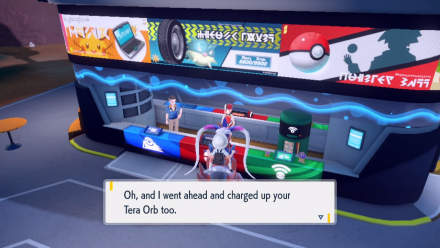 Pokemon Scarlet and Violet SV Pokemon Center Charged Tera Orb