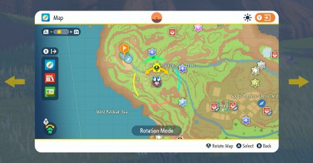 Player Map Location in Paldea - Pokemon Scarlet and Violet (SV)