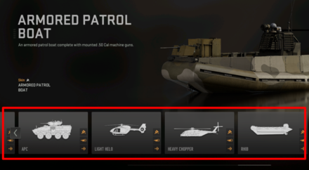 Warzone 2.0 - Choose Vehicles