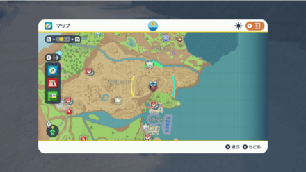 Pokemon Scarlet and Violet - Fire Stone Map Location Zoomed-Out