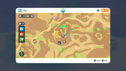 Pokemon Scarlet and Violet SV - South Proviince Area Three Moon Stone Map 1