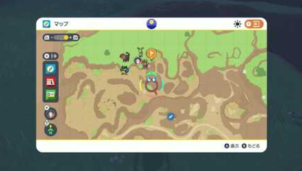 Pokemon Scarlet and Violet SV - Stake 1 Map View Location