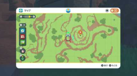 Pokemon Scarlet and Violet SV - Stake 4 Map View Location