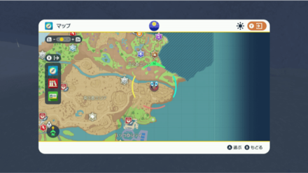 Pokemon Scarlet and Violet - Dawn Stone near Levincia Map Location Zoomed Out