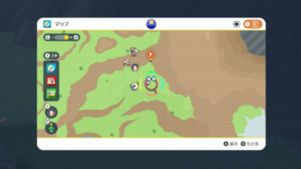 Pokemon Scarlet and Violet SV - Stake 3 Location Map View