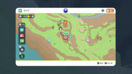 Pokemon Scarlet and Violet SV - Stake 4 Location Map View