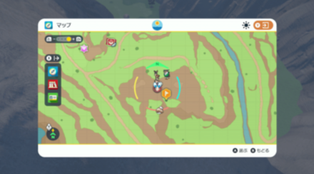 Pokemon Scarlet and Violet SV - Stake 5 Location Map View