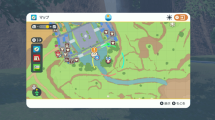 Pokemon Scarlet and Violet SV - Stake 1 Location Map View