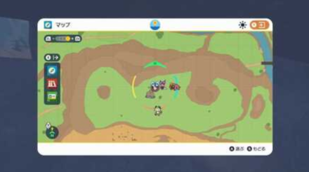 Pokemon Scarlet and Violet SV - Stake 7 Location Map View