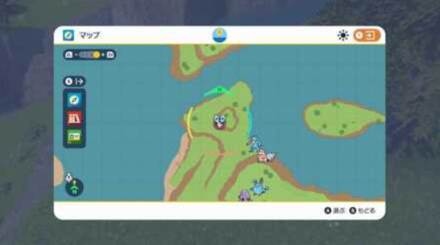 Pokemon Scarlet and Violet SV - Stake 1 Location Map View
