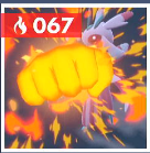 Pokemon Scarlet and Violet SV - TM067 - Fire Punch TM