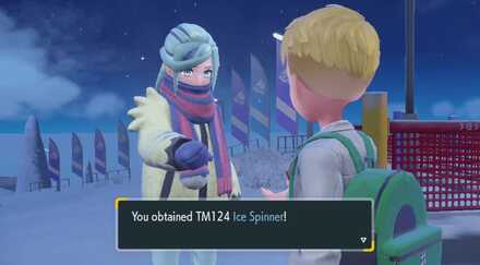 Pokemon Scarlet and Violet SV - TM124 - Ice Spinner TM Overworld Location