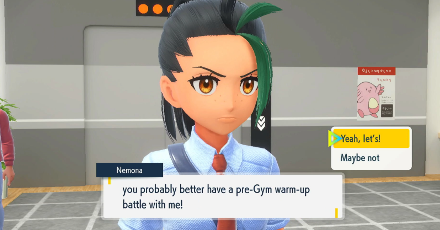Pokemon Scarlet and Violet SV - Dialogue Choices