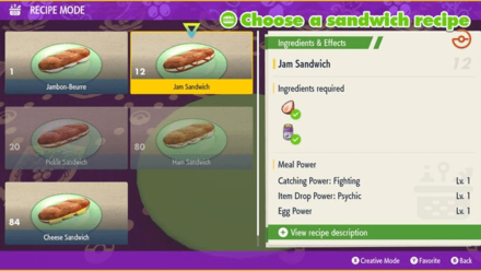 Pokemon Scarlet and Violet SV - Jam Sandwich