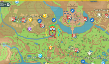 Pokemon Scarlet and Violet SV - Staravia Map Location