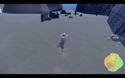 Head right past the ruins