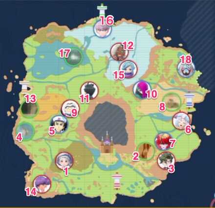 Level Map Pokemon Scarlet and Violet