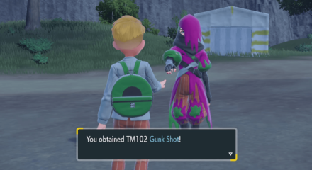Pokemon Scarlet and Violet SV - TM102 - Gunk Shot TM Overworld Location