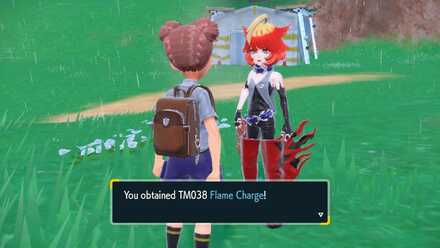 Pokemon Scarlet and Violet SV - TM038 - Flame Charge TM Overworld Location