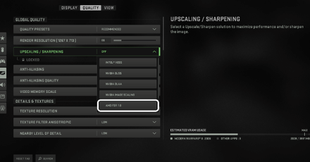 Upscaling - Sharpening - Modern Warfare 2