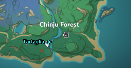 Genshin - Tartaglia Chinju Forest Location