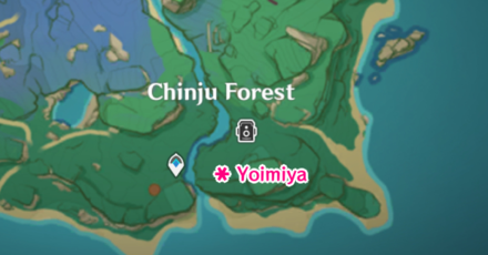 Genshin - Yoimiya Chinju Forest Location