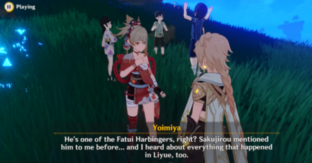 Genshin - Why is Childe in Chinju Forest 3 - Yoimiya Knows Who Tartaglia Is