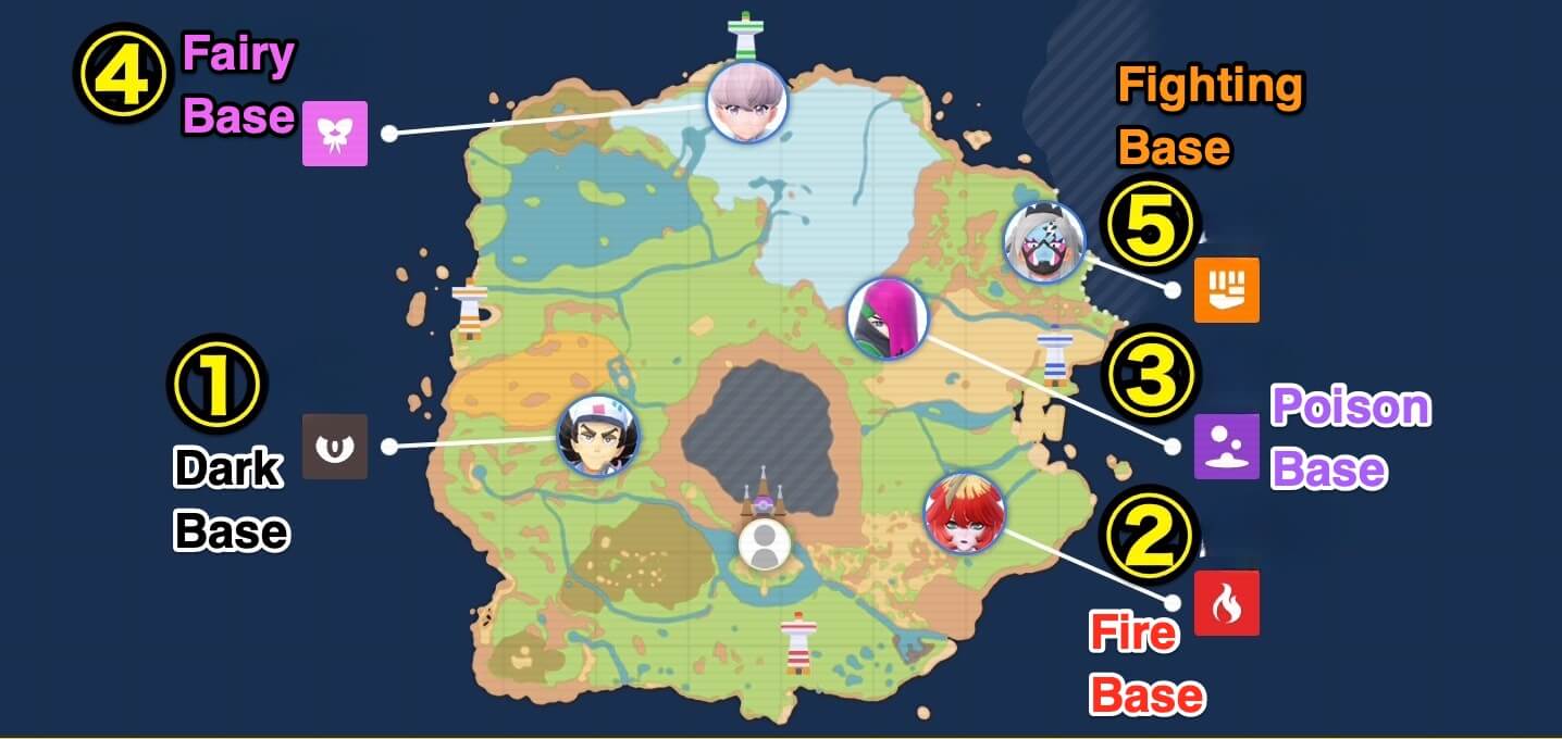 Team Star Base Map Pokemon Scarlet and Violet