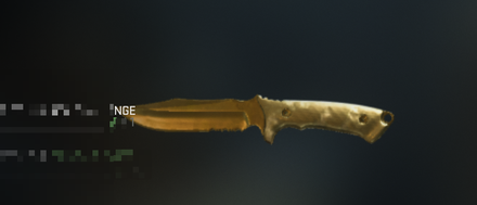 Modern Warfare 3 - Gold Combat Knife Camo