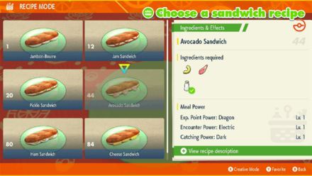 Pokemon Scarlet and Violet - Make a Sandwich to Increase Its Spawn Rate
