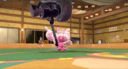 Tinkaton in Battle Pokemon Scarlet and Violet