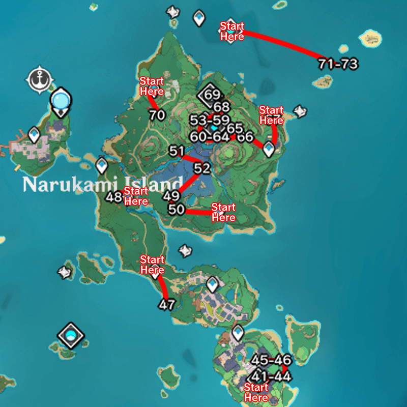 V4.1] Neuvillette Ascension Material “Lumitoile” Farm Route (40 Total)  Genshin Impact