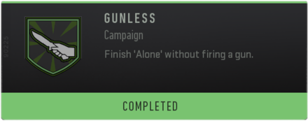 Gunless Achievement