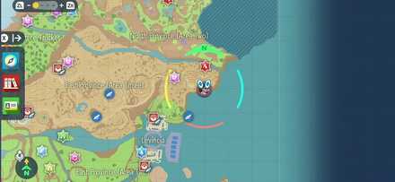 Pokemon Scarlet and Violet SV - TM086 - Rock Slide TM Overworld Location