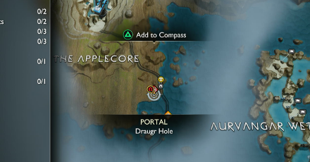 GoW Raganarok - Applecore Map View