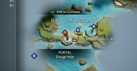 GoW Raganarok - The Watchtower Map View