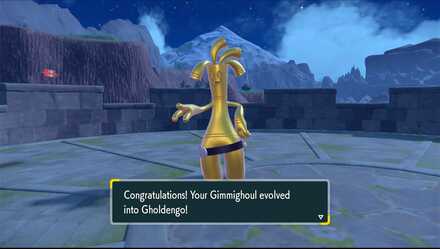 Collect 999 Gimmighoul Coins to evolve Gimmighoul into Gholdengo