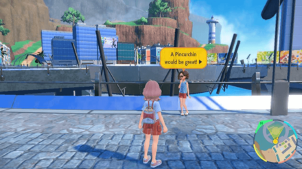 Pokemon Scarlet and Violet SV - Levincia Haunter Trade Woman Location World View